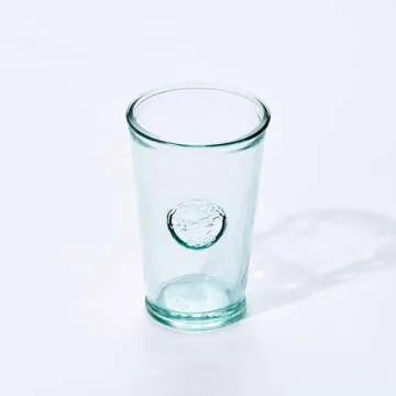 Eco-Friendly Recycled Glass Drinking Glasses Set of 6