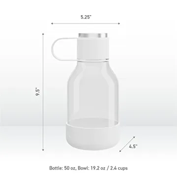 Asobu Tritan Water Bottle with Dog Bowl for Pet Lovers