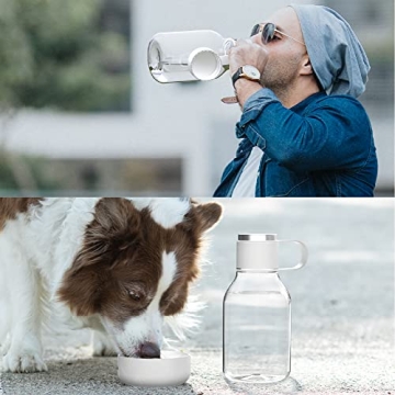 Asobu Tritan Water Bottle with Dog Bowl for Pet Lovers