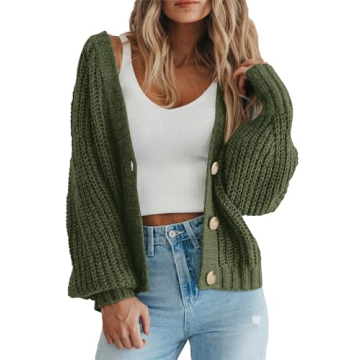 Chic PRETTYGARDEN Women's Button Down Sweater for All Seasons