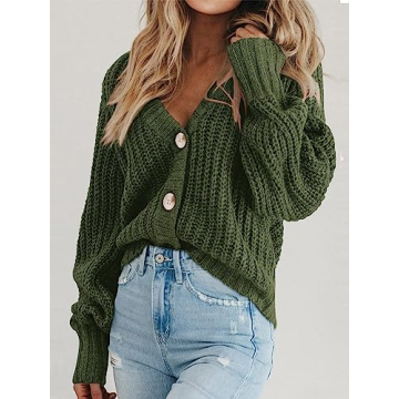 Chic PRETTYGARDEN Women's Button Down Sweater for All Seasons