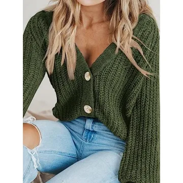 Chic PRETTYGARDEN Women's Button Down Sweater for All Seasons