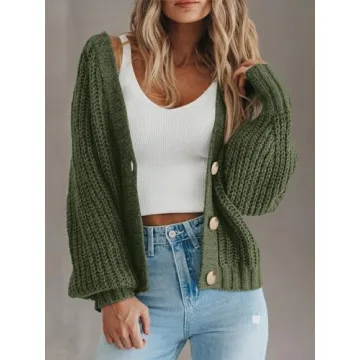 Chic PRETTYGARDEN Women's Button Down Sweater for All Seasons