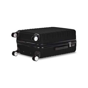 Amazon Basics Luggage, Hardside Spinner Travel Suitcase with Wheels - 24-Inch, Black