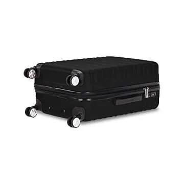 Amazon Basics Luggage, Hardside Spinner Travel Suitcase with Wheels - 24-Inch, Black