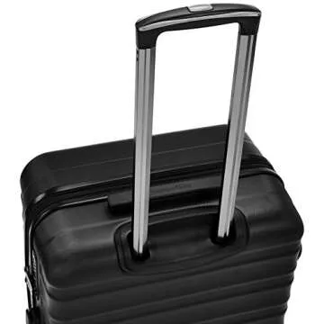 Amazon Basics Luggage, Hardside Spinner Travel Suitcase with Wheels - 24-Inch, Black