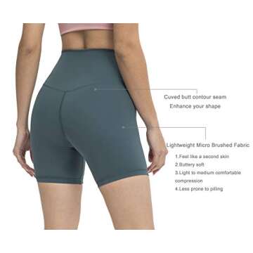 High Waisted Lightweight Buttery Soft Workout Shorts