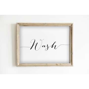 Wash Dry Fold Repeat Art Print - 8x10 (Unframed) | Inspirational Laundry Room Décor | Elevate Your Living Space with this Stylish and Functional Addition | Delightful Art Print for Laundry Room