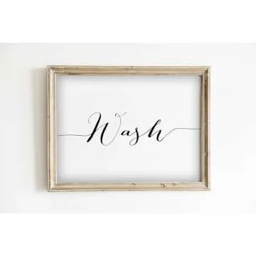 Wash Dry Fold Repeat Art Print - 8x10 (Unframed) | Inspirational Laundry Room Décor | Elevate Your Living Space with this Stylish and Functional Addition | Delightful Art Print for Laundry Room