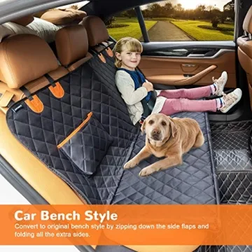 URPOWER Dog Car Seat Cover - Waterproof & Scratch Proof