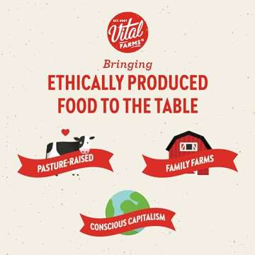 Vital Farms Organic Pasture Raised Eggs Large Brown, 12 Count