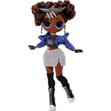 LOL Surprise OMG Present Surprise Fashion Doll Miss Glam with 20 Surprises, Birthday Inspired, 5 Fashion Looks, Accessories,Toys for Girls Boys Ages 4 5 6 7+ Years Old,Multicolor