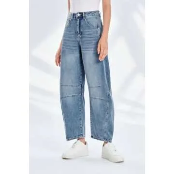 Discover PLNOTME Baggy Boyfriend Jeans for Women