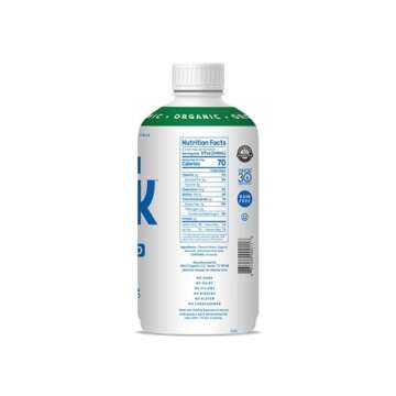 Malk Organic Unsweetened Almond Milk - 28 fl oz - Non GMO, Whole 30 approved, Dairy Free, Vegan, Plant Based