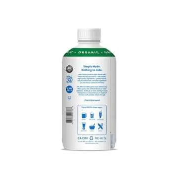 Malk Organic Unsweetened Almond Milk - 28 fl oz - Non GMO, Whole 30 approved, Dairy Free, Vegan, Plant Based