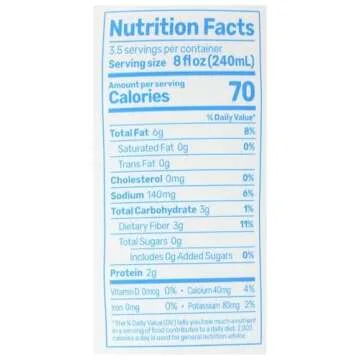 Malk Organic Unsweetened Almond Milk - 28 fl oz - Non GMO, Whole 30 approved, Dairy Free, Vegan, Plant Based