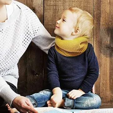 HappyTree Kids Thick Knitted Winter Scarf for Toddlers
