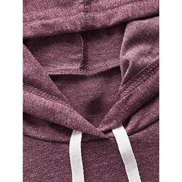 SweatyRocks Women's Summer Sleeveless Hooded Tank Top T-Shirt for Athletic Exercise Relaxed Breathable Red Violet M