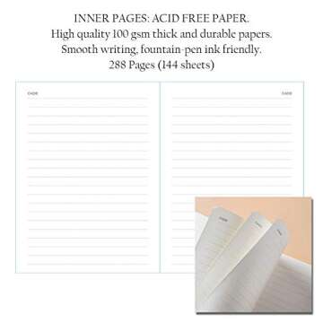 Mazeran Heart Shaped Lock Journal, PU Leather Hard Cover Gold Gild Edge Notebook Travel Diary, B6 Lined Locking with Key Personal Planner Secret Organizers Gift for Girls Women Daughter