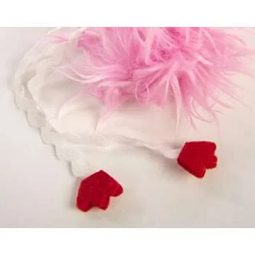 SmartyKat Flamingo Flip Feather Cat Toy, Contains Silvervine & Catnip - Pink, Small