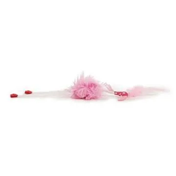 SmartyKat Flamingo Flip Feather Cat Toy, Contains Silvervine & Catnip - Pink, Small