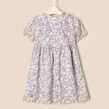 Amazon Essentials x Sofia Grainge Toddlers and Baby Girls' Cotton Sateen Dress with Collar