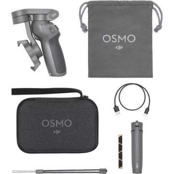 DJI Osmo Mobile 3 Portable Fold-able Single Handheld Gimbal Stabilizer for Smartphones with Mini Tripod