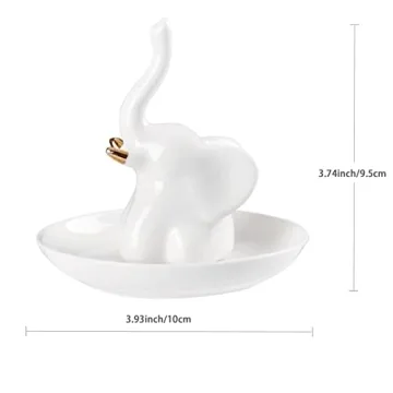 Piudee Elephant Jewelry Dish - Perfect Gift for Women