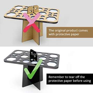 BEAKEY Makeup Brush Set Professional & Makeup Brush Drying Rack,Makeup Brush Holder - Black