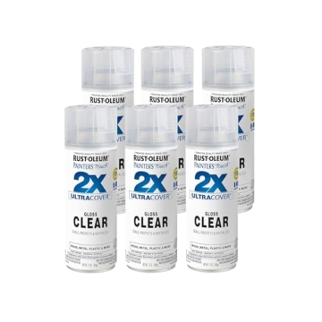 Transform Your Projects with Rust-Oleum Painter's Touch 2X Spray Paint - Gloss Finish, 6 Pack
