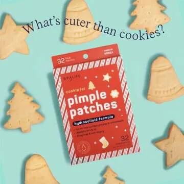 SpaLife Beauty Holiday Pimple Patches – Cute Hydrocolloid Pimple Patches – 32 Assorted Fun Pimple Patches – Cute Acne Patches – Blemish Patch – Skincare Gifts – SpaLife Stocking Stuffers
