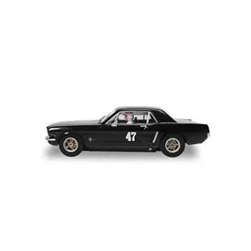 Scalextric Classic Ford Mustang Black Gold 1:32 Slot Car