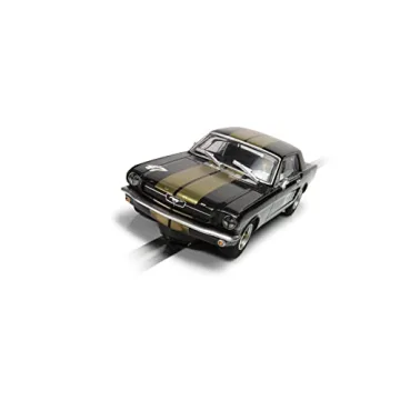 Scalextric Classic Ford Mustang Black Gold 1:32 Slot Car
