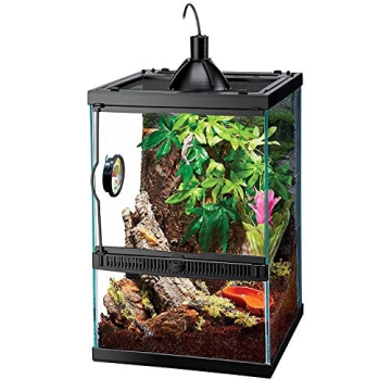 Zilla Tropical Vertical Habitat Starter Kit for Small Tree Dwelling Reptiles & Amphibians Like Gecko...