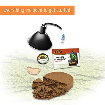 Zilla Tropical Vertical Habitat Kit for Small Reptiles and Amphibians