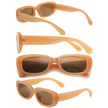 Trendy Retro Rectangle Sunglasses for Stylish Protection