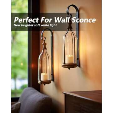 Homemory 24Pack Flameless LED Votive Candles, 200+Hour Lasting Electric Fake Candles, Battery Operated Tealights in Warm White for Wedding, Proposal Anniversary, Romantic Decor(Batteries Included)