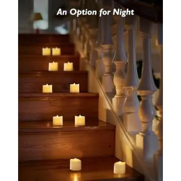 Homemory 24Pack Flameless LED Votive Candles, 200+Hour Lasting Electric Fake Candles, Battery Operated Tealights in Warm White for Wedding, Proposal Anniversary, Romantic Decor(Batteries Included)