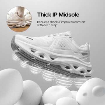 NORTIV 8 Women's Comfortable Walking Running Tennis Shoes MovePropel Athletic Gym Workout Jogging Fa...