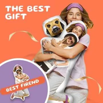 iDIY Custom Pillow - Custom Pet Pillow with Photo, Custom Face Pillow, Personalized Dog Cat Face Pictures Pillow, Funny Pillow for Women Men, Personalized Gag Gifts, White Elephant Gifts for Adults