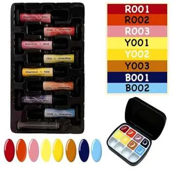 YJMyujimi 8 Colour Nail Art Gel Kit for Professionals