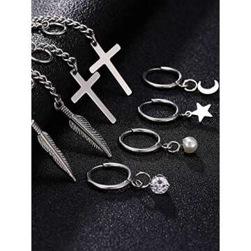 Trendy 6 Pairs Huggie Hoop Earrings for All Occasions