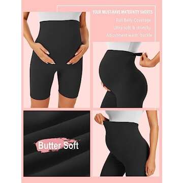 BONVIGOR Maternity Workout Shorts for Comfort and Style