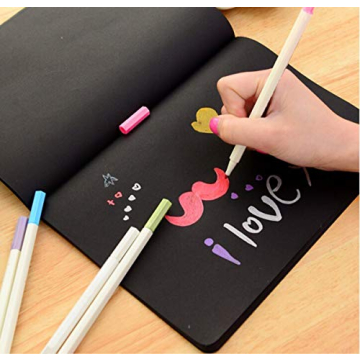 PuTwo 10 Metallic Marker Pens Set for Art and Craft