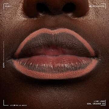 NYX PROFESSIONAL MAKEUP Line Loud Lip Liner, Longwear and Pigmented Lip Pencil with Jojoba Oil & Vitamin E - Goal Crusher (Midtone Beige)