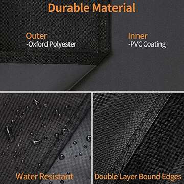 ZBXFCSH Heavy Duty Grill Griddle Cover Water Proof 600D Polyester Table Top Griddle Cover Compatible with 17 inch Blackstone Griddle Without Griddle Hood