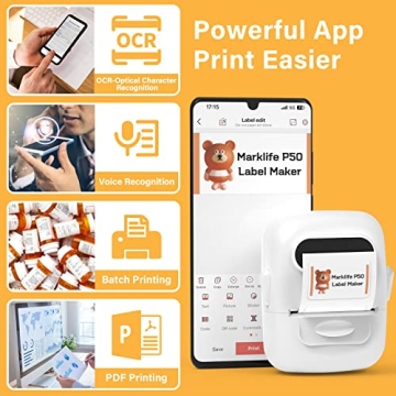 MARKLIFE Portable Bluetooth Label Maker - Easy Labeling Solutions