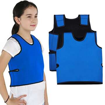 TOPARCHERY Sensory Compression Vest for Autism and Sensory Disorders (Medium 17” x 30”)
