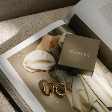 Gold Chunky Open Circle Vintage Statement Earrings