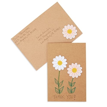 48 Pack Kraft Brown Blank Greeting Cards with Envelopes
